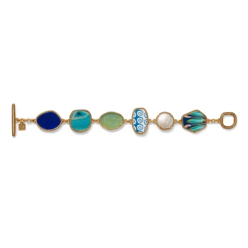Ancient Mixed Motifs Glass Bracelet*The Met Store Store
