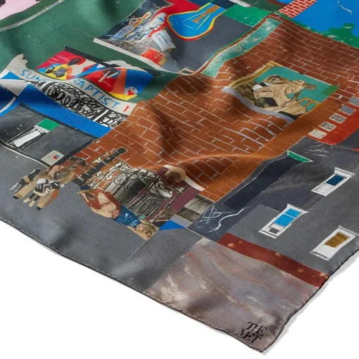 Bearden The Block Oblong Silk Scarf*The Met Store Best