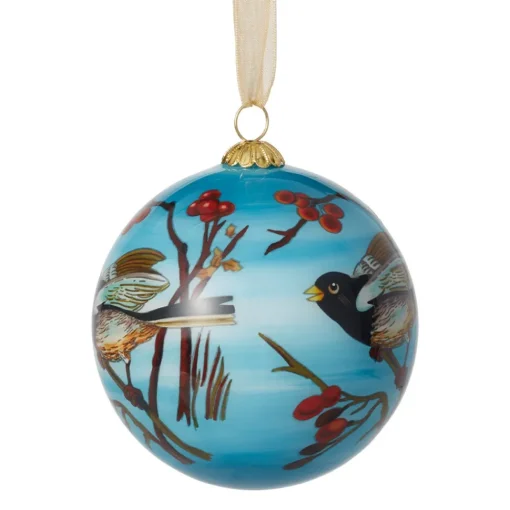 Birds of America Hand-Painted Glass Ornament Set*The Met Store Fashion