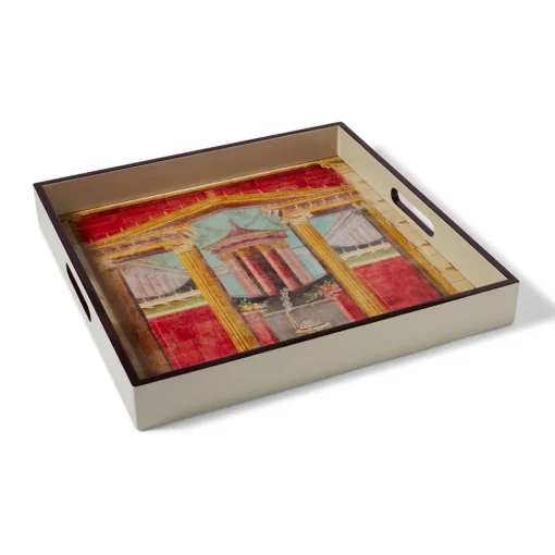 Boscoreale Fresco Wood Lacquer Tray*The Met Store Best Sale