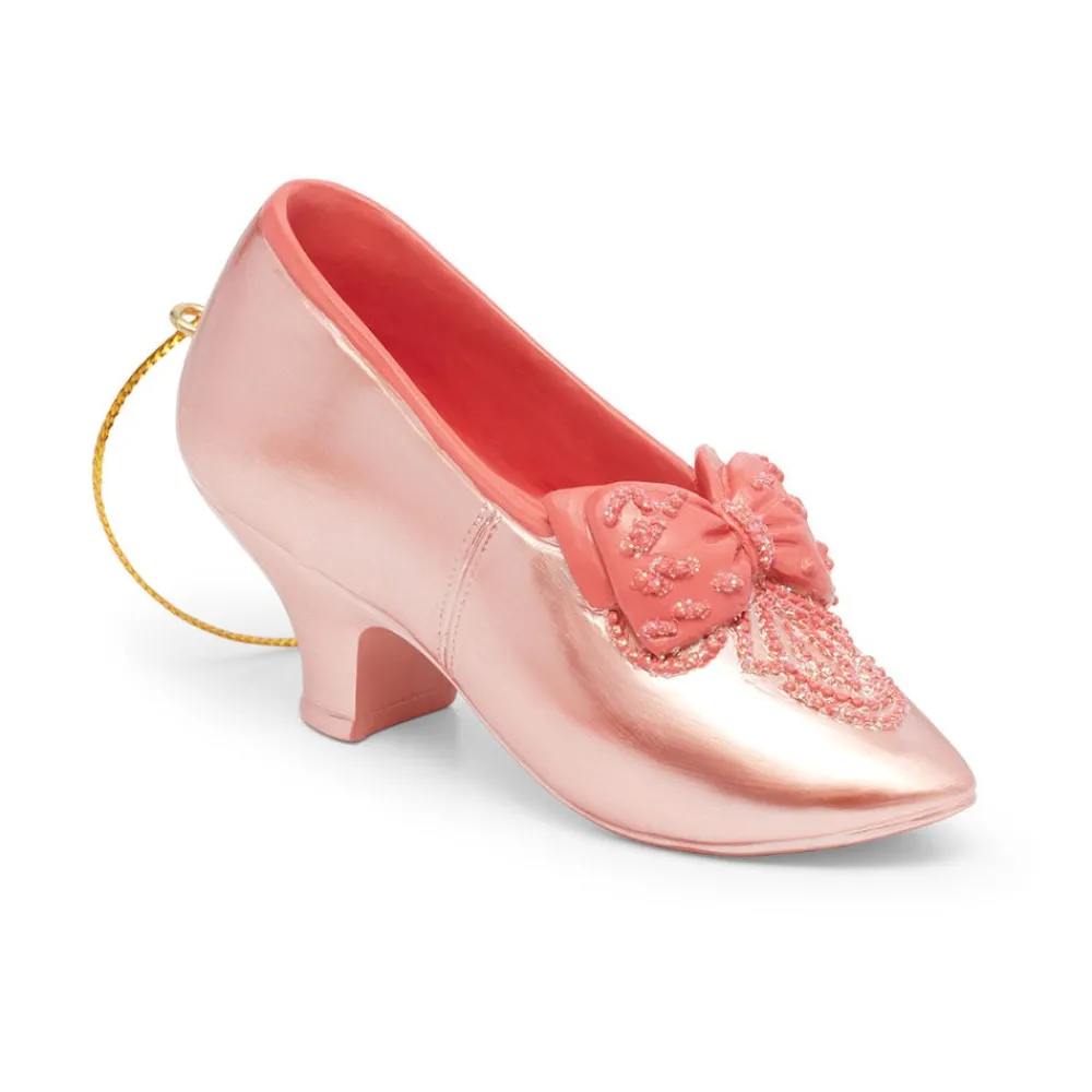 Bow-Bedecked Evening Slipper Shoe Ornament*The Met Store Outlet