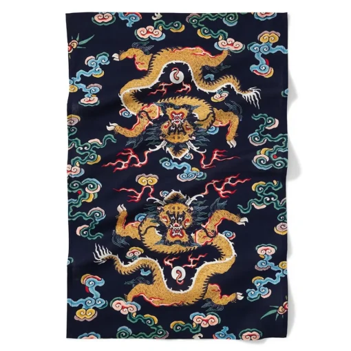 Chinese Dragon Rank Badge Apron and Tea Towel Set*The Met Store New