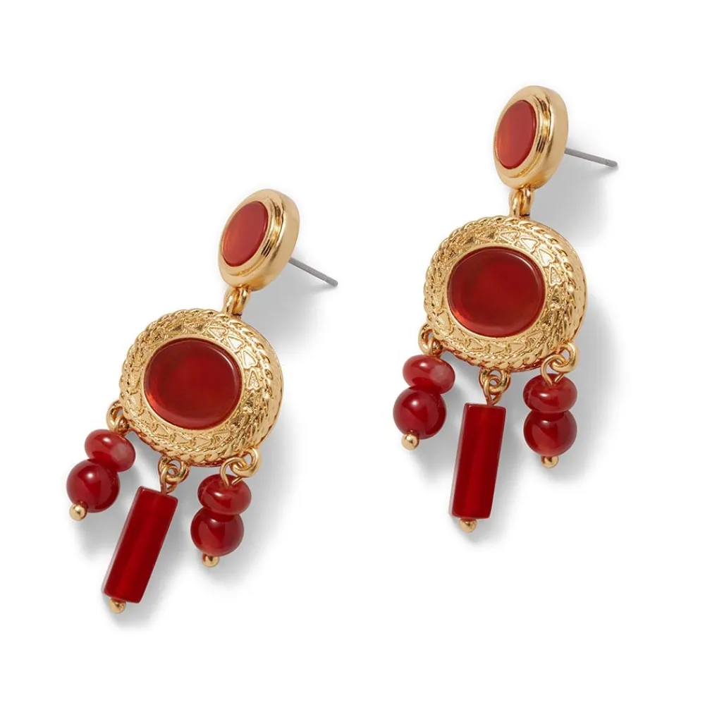 Classical Carnelian Chandelier Earrings*The Met Store Shop