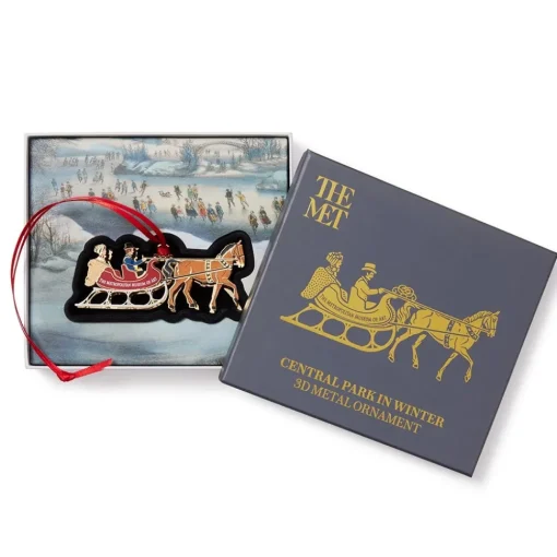 Currier & Ives Winter Sleigh Ornament*The Met Store New