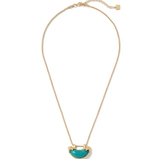 Cypriot Jade Crescent Pendant Necklace*The Met Store Cheap