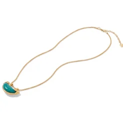 Cypriot Jade Crescent Pendant Necklace*The Met Store Cheap