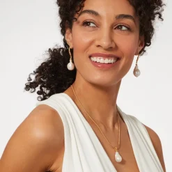 Cypriot Twist Pearl Drop Earrings*The Met Store Shop