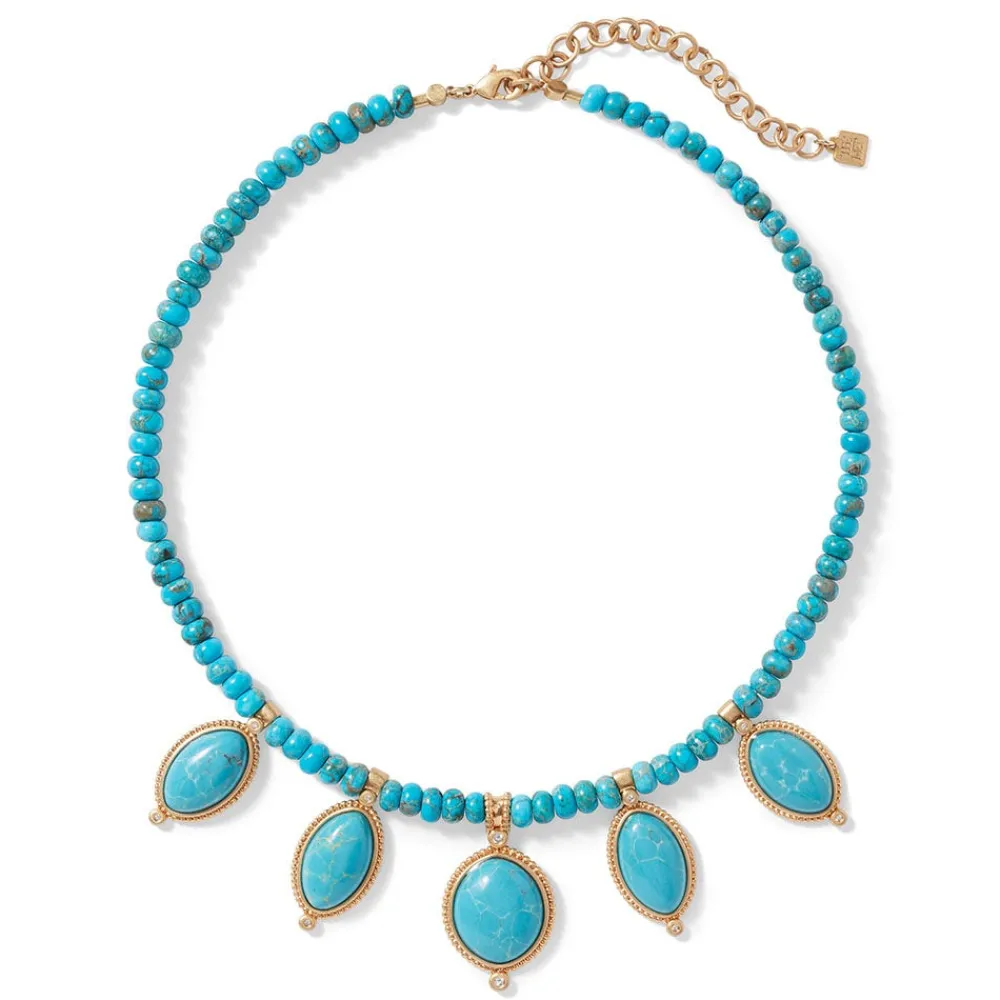 Egyptian Hathor Turquoise Multi-Drop Necklace*The Met Store Cheap