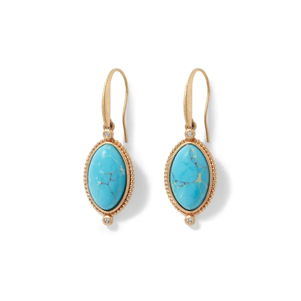 Egyptian Hathor Turquoise Drop Earrings*The Met Store Hot