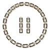 European Buckle Enamel Collar Necklace and Drop Earrings Set*The Met Store Discount