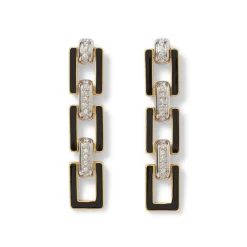 European Buckle Enamel Drop Earrings*The Met Store New