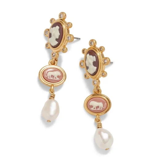 European Cameo Charm Necklace and Drop Earrings Set*The Met Store Flash Sale