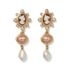 European Cameo Drop Earrings*The Met Store Clearance
