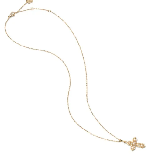 Filipino Pearl Cross Pendant Necklace*The Met Store Cheap