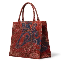 Four Seasons Paisley Oversize Structured Tote*The Met Store Discount