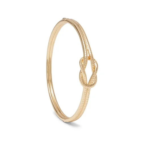 Herakles Knot Hinged Bangle*The Met Store Best