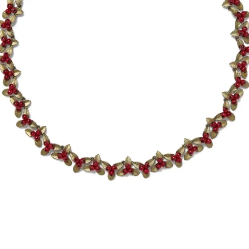 Holly Berry Jade Statement Necklace*The Met Store Hot