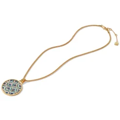 Iznik Cintamani Enamel Pendant Necklace*The Met Store Online