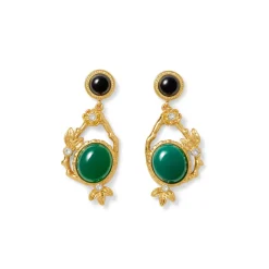 Japanese Imari Collar Necklace and Linear Drop Earrings Set*The Met Store Clearance