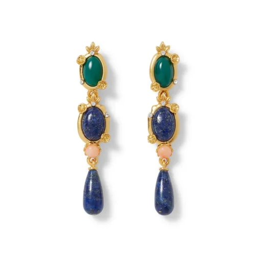 Japanese Imari Linear Drop Earrings*The Met Store New