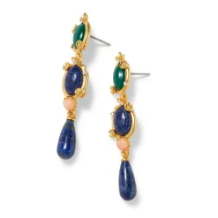 Japanese Imari Linear Drop Earrings*The Met Store New