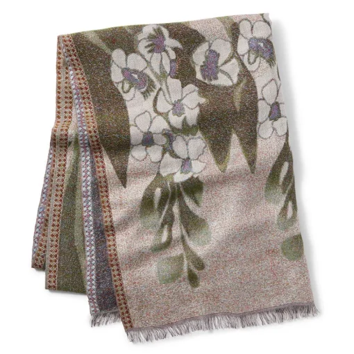 Louis C. Tiffany Gladioli Wool-Blend Shawl*The Met Store New