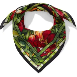 Louis C. Tiffany Peonies Silk Neckerchief*The Met Store Hot