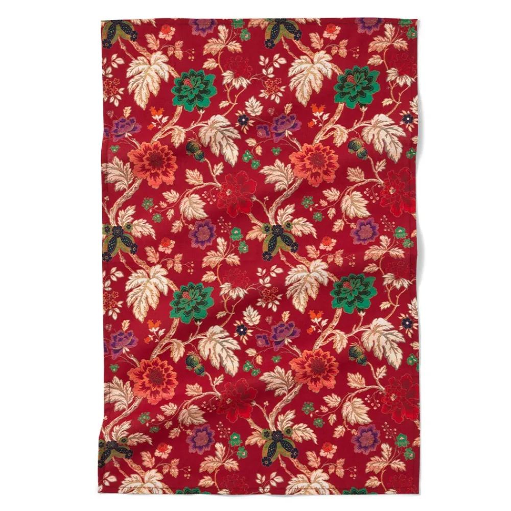 Lyon Floral Tea Towel*The Met Store Cheap
