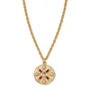 Medieval Stone Medallion Pendant Necklace*The Met Store New