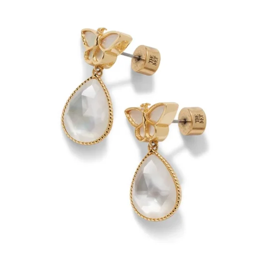 Meiji Butterfly Pendant Necklace and Drop Earrings Set*The Met Store Clearance