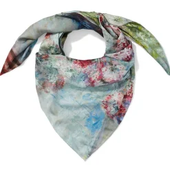 Monet Blooms Double-Sided Square Silk Scarf*The Met Store Discount