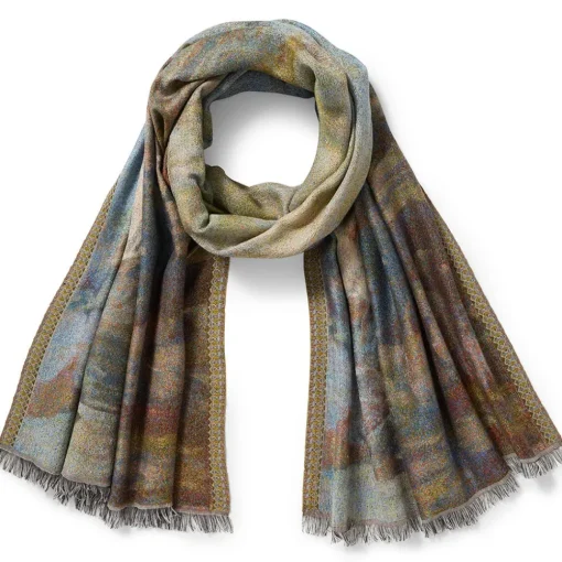 Monet Bridge and Water Lilies Shawl*The Met Store Fashion