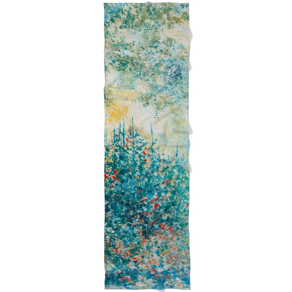 Monet Garden at Argenteuil Oblong Silk Scarf*The Met Store Shop