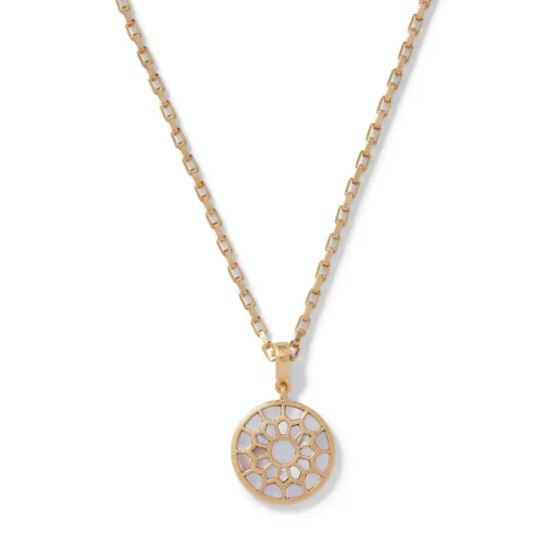 Mother-of-Pearl Mosaic T-Bar Pendant Necklace*The Met Store Best