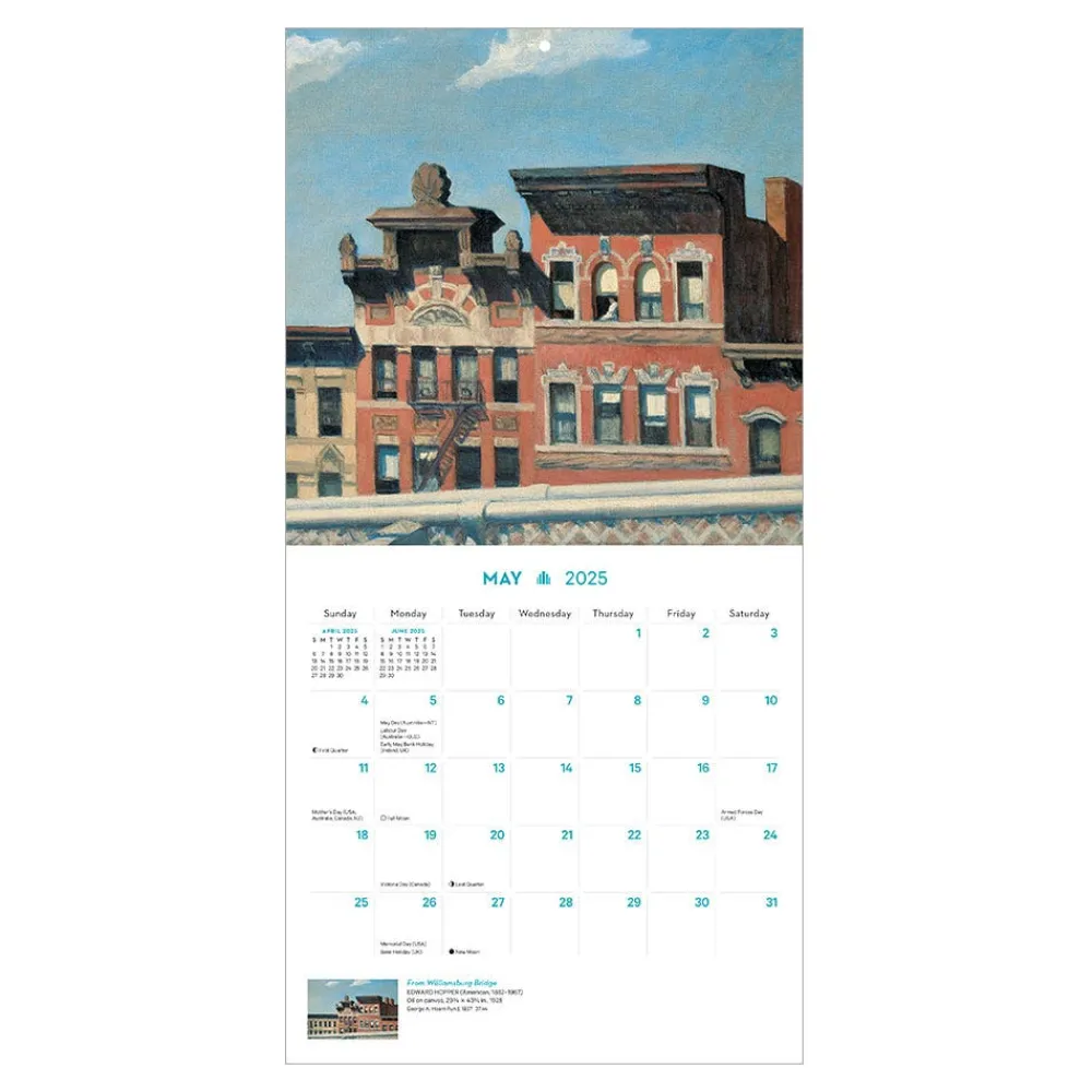 New York in Art Mini Wall Calendar 2025*The Met Store Clearance