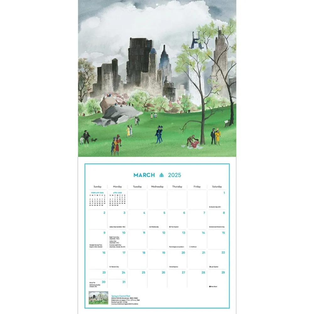 New York in Art Wall Calendar 2025*The Met Store Shop