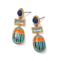 Royal Scarab Drop Earrings*The Met Store Hot