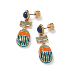 Royal Scarab Drop Earrings*The Met Store Hot