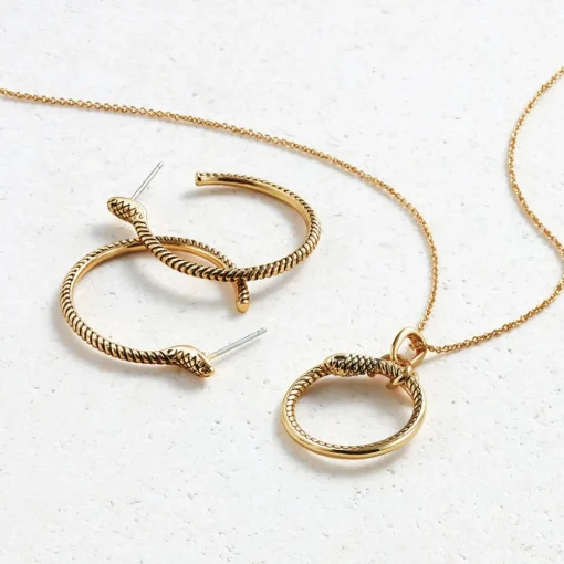 Serpentine Hoop Earrings*The Met Store Hot