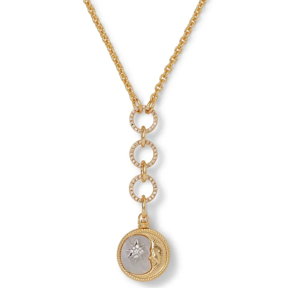 Spanish Day and Night Reversible Lariat Pendant Necklace*The Met Store Outlet