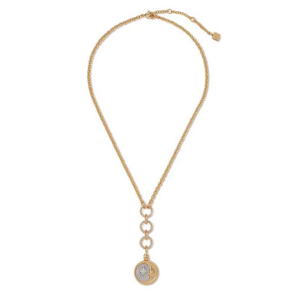 Spanish Day and Night Reversible Lariat Pendant Necklace*The Met Store Outlet