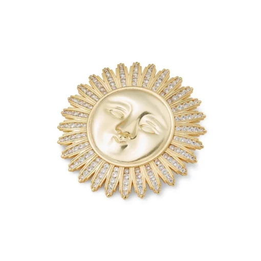 Spanish Day and Night Sun Brooch*The Met Store Discount