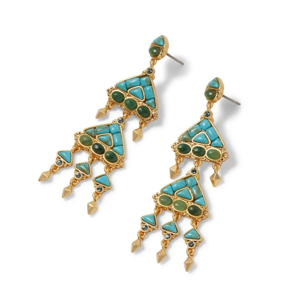 Tibetan Mandala Fringe Drop Earrings*The Met Store Best