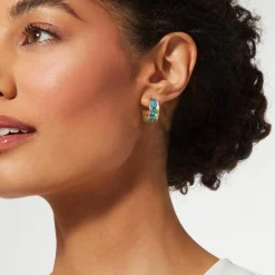 Van Gogh Irises Enamel Hoop Earrings*The Met Store Cheap