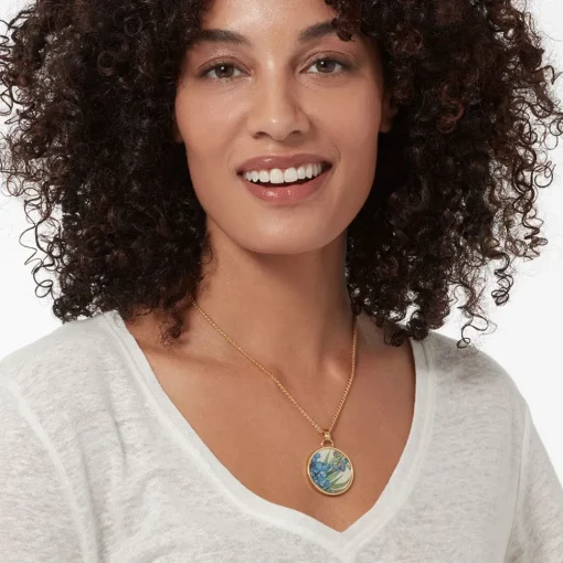 Van Gogh Irises Enamel Pendant Necklace*The Met Store Shop