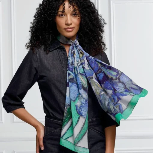 Van Gogh Irises Oblong Silk Scarf*The Met Store Store