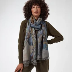 Van Gogh Irises Wool-Blend Shawl*The Met Store Best