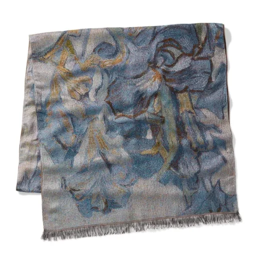 Van Gogh Irises Wool-Blend Shawl*The Met Store Best