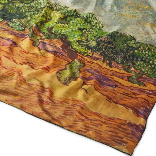 Van Gogh Stylized Nature Double-Sided Square Silk Scarf*The Met Store New