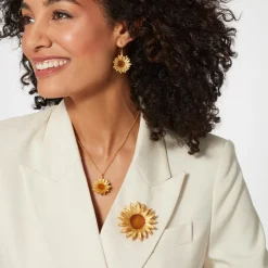 Van Gogh Sunflower Brooch*The Met Store Best